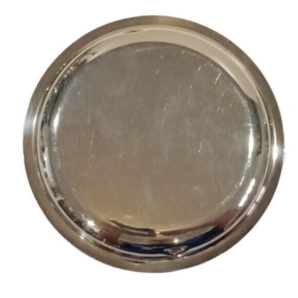 Vintage Silver Plated Engraved Pattern Round Plate 6" - Picture 3 of 5